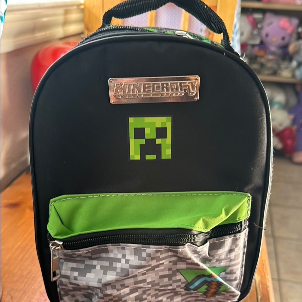 Minecraft Creeper LunchBox w/  water jug